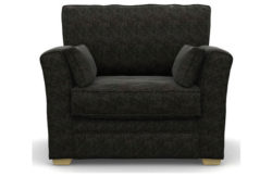 Heart of House Malton Fabric Cuddle Chair - Charcoal